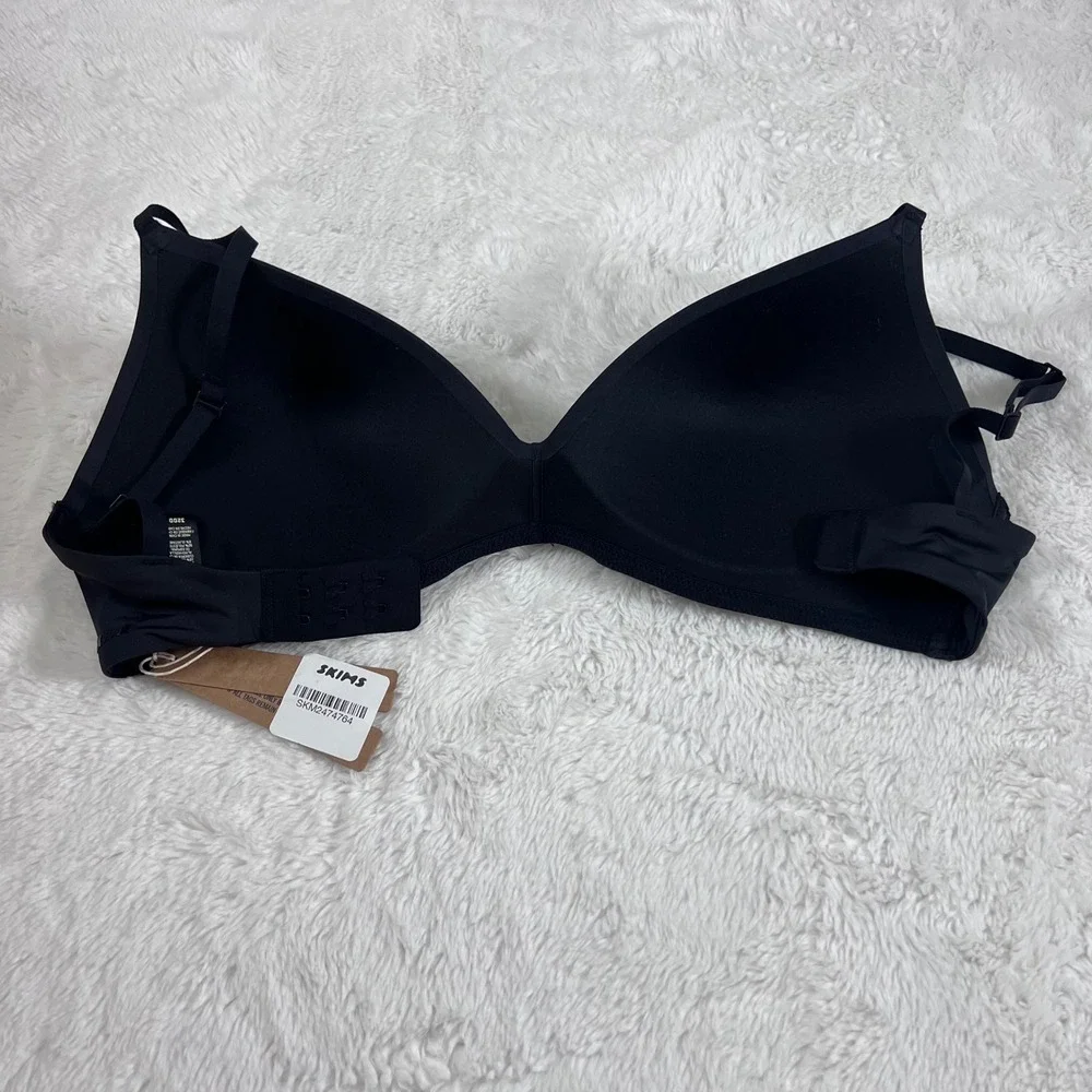 SKIMS Women's Wireless Form T-Shirt Bra Onyx Black BR-WRL-1889‎ Size 32DD NEW - Picture 7 of 12